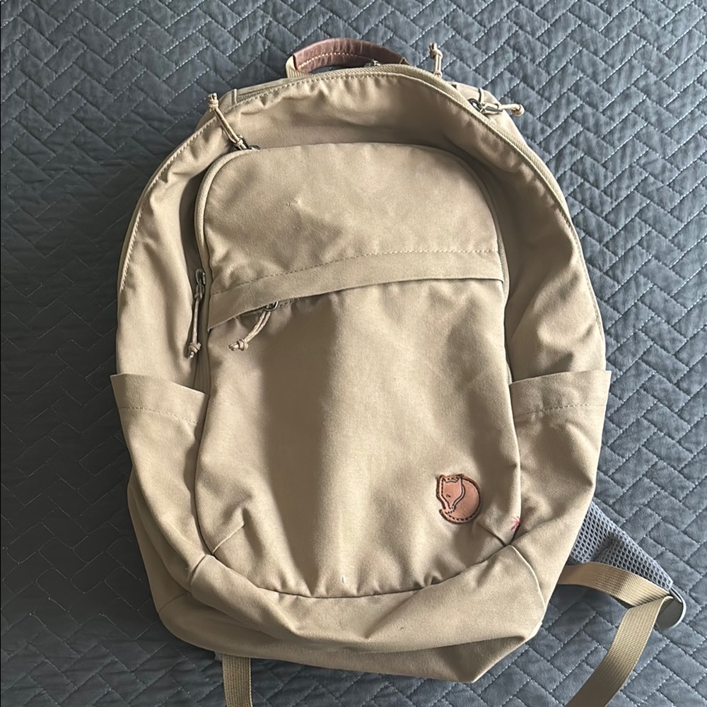Fjallraven Tan Backpack Minimalist Design